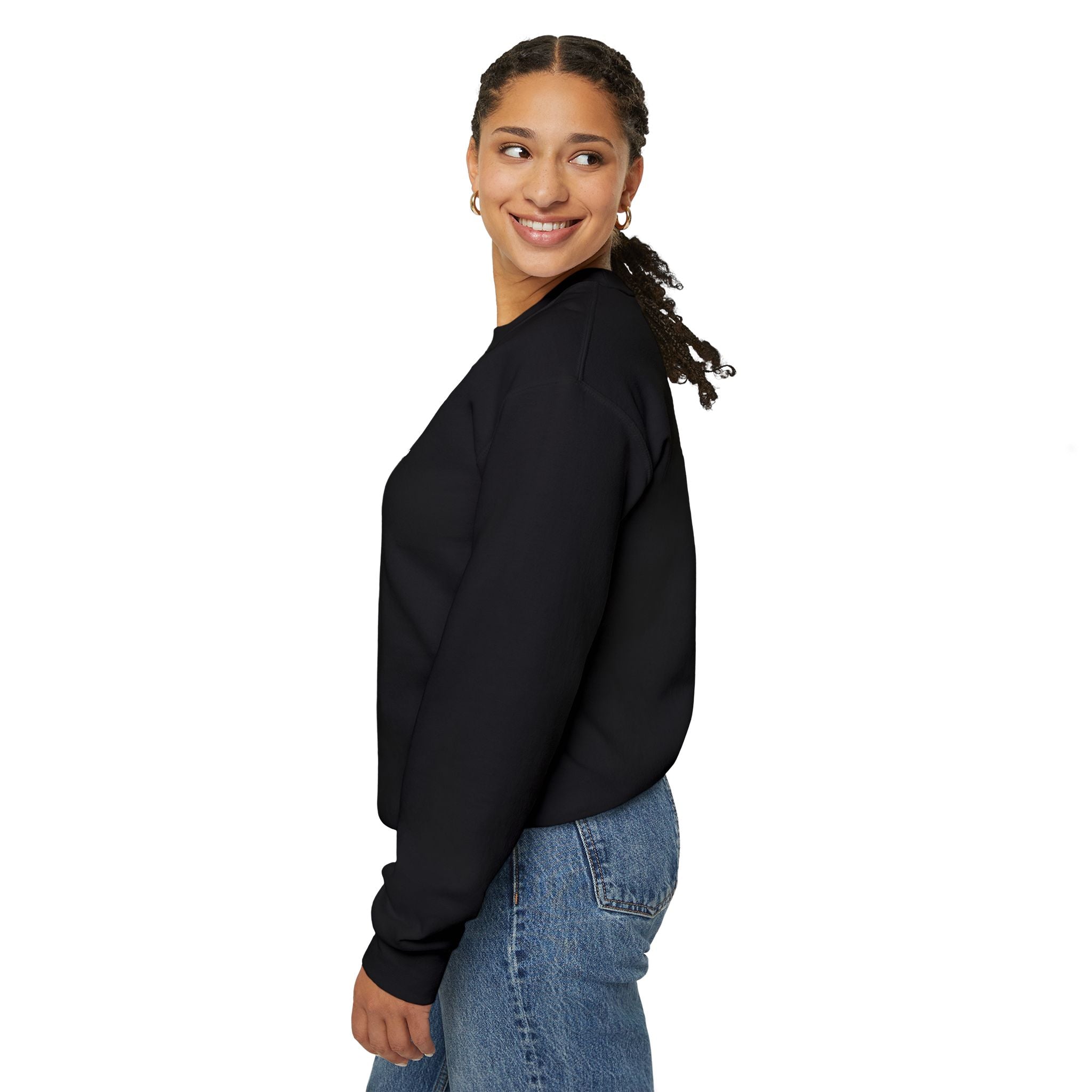 NW Minimal Black Crewneck Sweatshirt